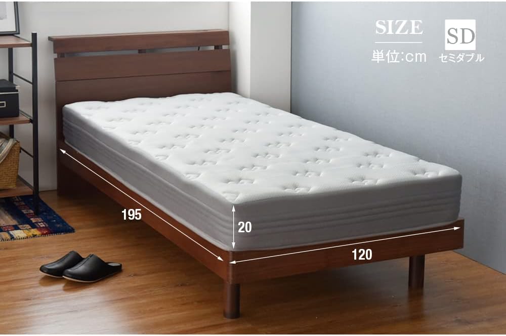タンスのゲン マットレス セミダブル 男のボンネルコイル 厚み20cm 超 タンスのゲン マットレス セミダブル 男のボンネルコイル 厚み20cm 超