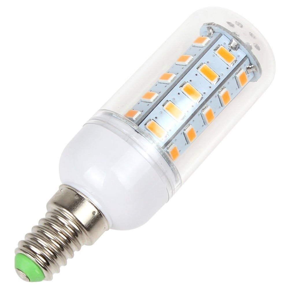 NXCVBNKZJ KJXP Lighting, Pack of 4, LED Corn Bulb AC220V G9/GU10/E14/E27 5W 550lm 36x5730SMD Warm/Cool White Light LED Globe Bulbs(White,E14)