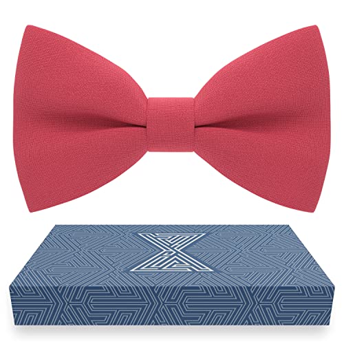 Image of Bow Tie House Mens Bowties Pre-tied Shape Clip on Bowtie Solid Men Formal Wear for kids, baby boys, toddler any age bow ties
