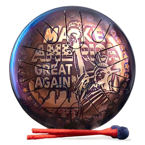 Steel Tongue Drum MAGA 12" percusión artesanal 10 notas miniatura 1