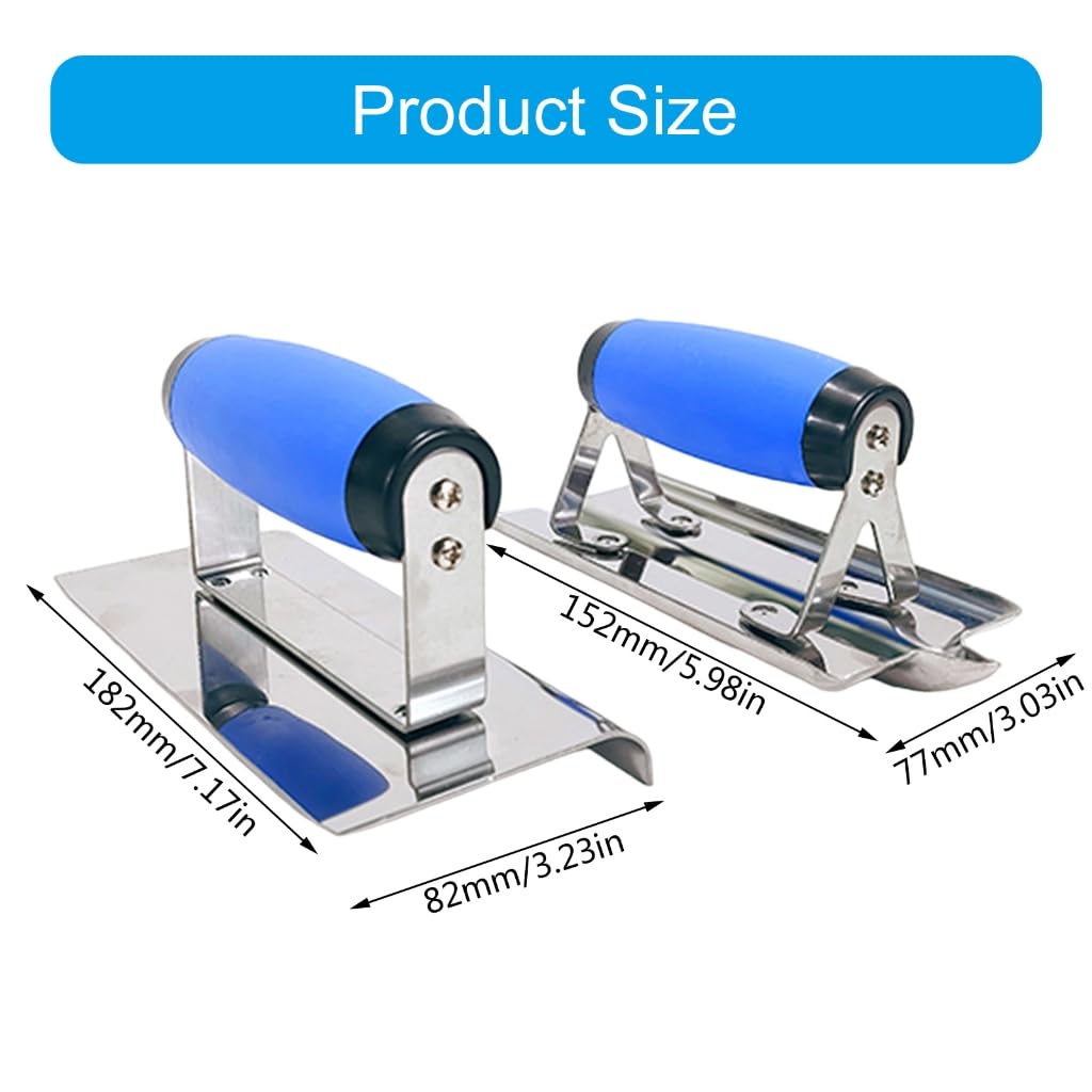 Paleta profesional de acero inoxidable para enlucido de esquinas, herramienta de alisado para mantenimiento de paredes de cocina/baño
