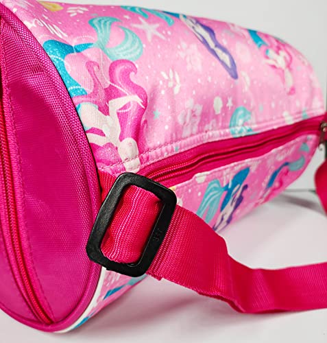 ANNACREATIONS Stylish Mermaid Duffle Sports Dance Gymnastics Sports Gym Bag, Kids Travel Bag for Girls (Style 1) - Image 3