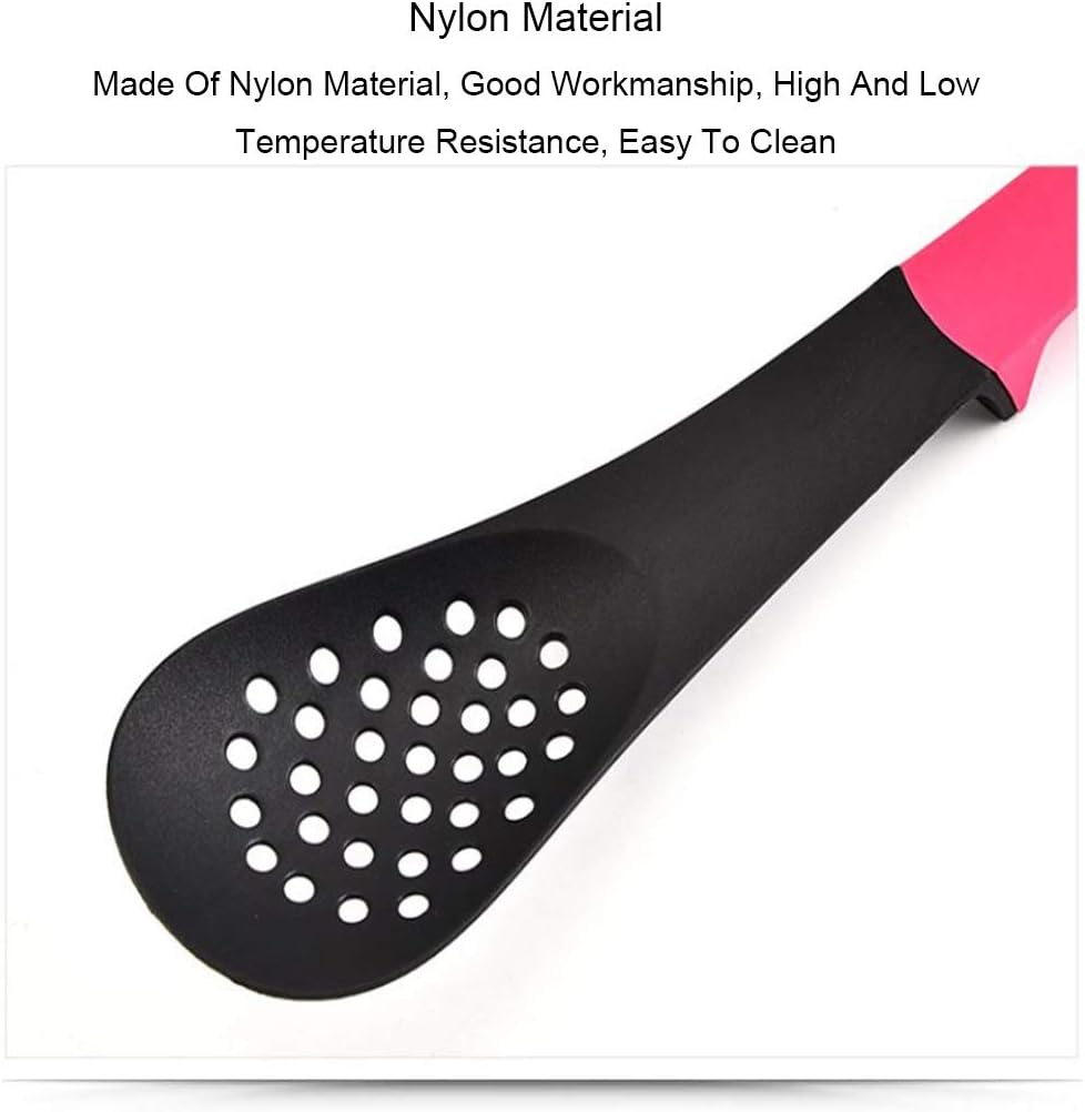 Cooking Utensil Set-Non-Stick Pan Nylon Kitchen 6 Piece Set, Bracket, Special Spatula Long Handle Full Set of Frying Pan with Spoon ZH-78