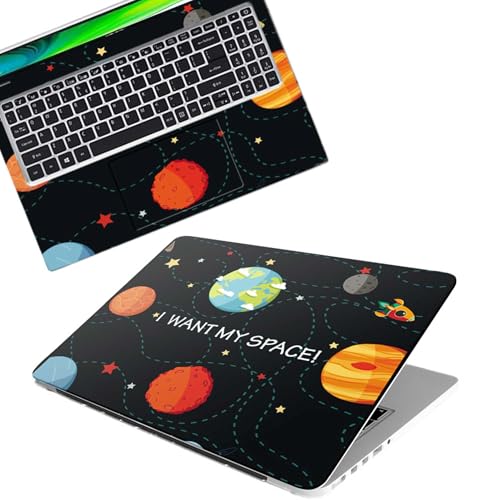 Image of Galaxsia I Want My Space Full Body Vinyl Laptop Skin /Sticker /Cover Upto 15.6 Inches Laptops Laminated-Removable-HD Quality Compatible for Hp-Dell-Sony-Lenovo-Asus etc.(15x10 Inches)