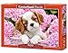Castorland - B-52233 - Puzzle - Chiot dans Fleurs Roses - 500 Pièces
