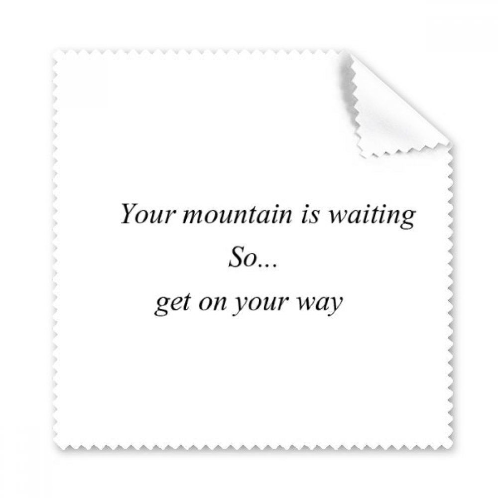 Get On Your Way To Mountain Cleaning Cloth Phone Screen Glasses Cleaner 5pcs