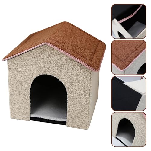 Cubby pliable pour chats d'intérieur abri chaud pour animaux - 8
