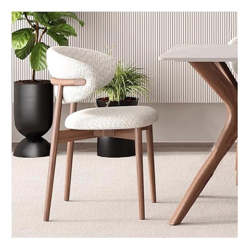 Chaise d'appoint capitonnée en lin blanc de qualité supérieure - 5