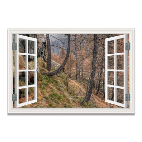 Cuadro de paisaje de montaña y lago VHdfgTY, lienzo decorativo de 30x45cm para salón