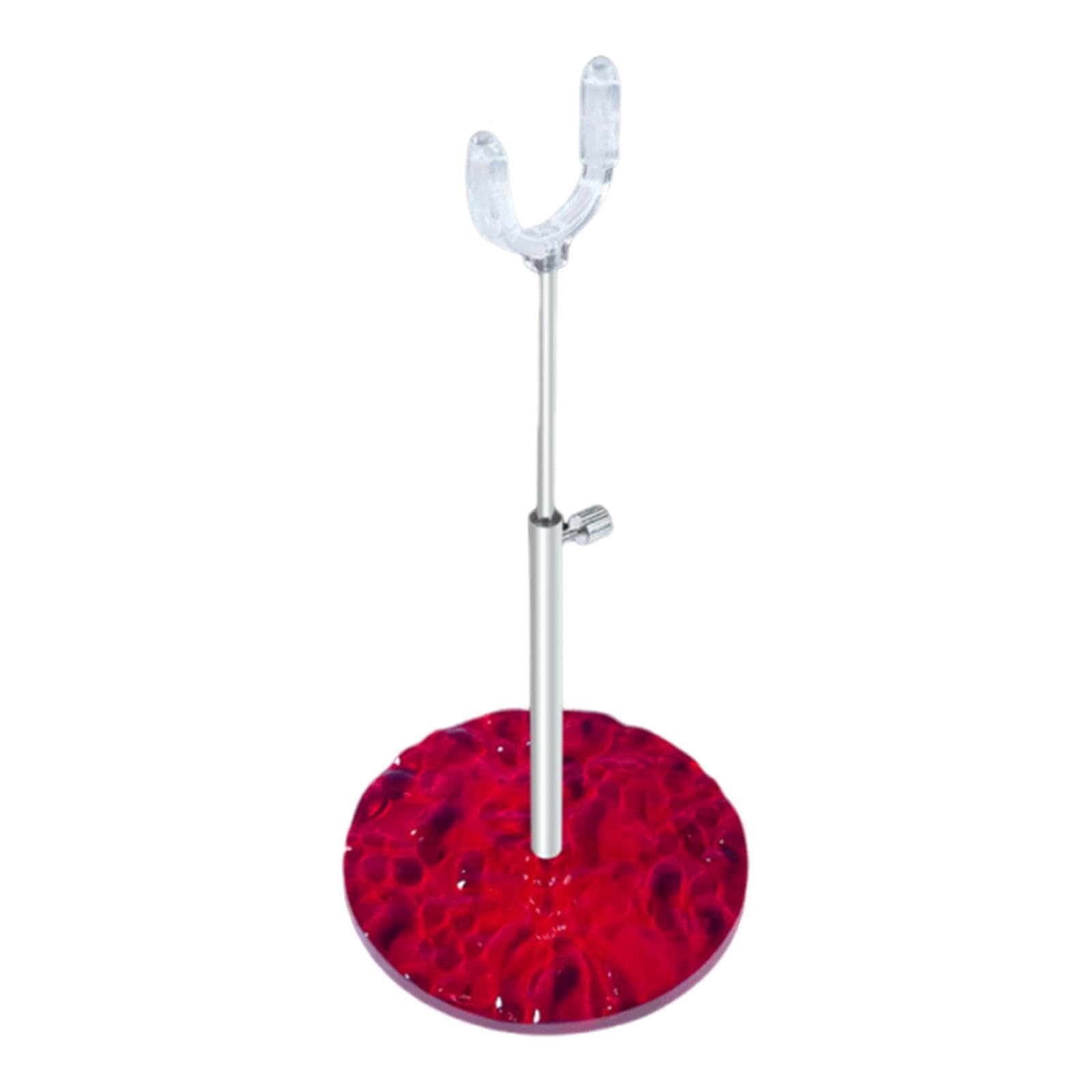 Getuse Red 1/12 Bjd Doll Stand Adjustable Height Premium Action Figure Display Stand Portable Sturdy Holder