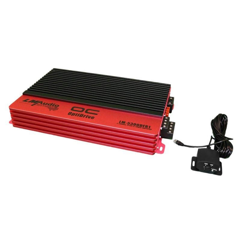 Image of Luna Morena LM-5300.4 Car Audio Amp 4 Channel Bridgeable Full Range Class D Amplifier 5300 Watts with Dual Switchable Crossovers