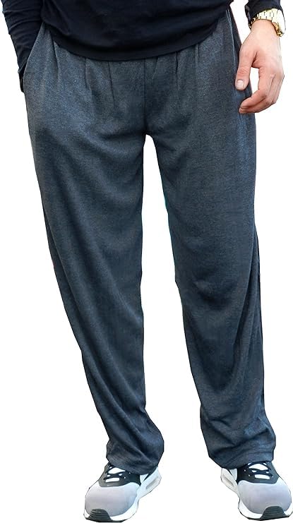 Classic Solid Charcoal Relaxed Fit Baggy Workout Pants for Men and Women