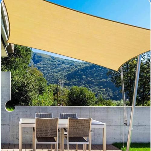 Filet d'ombrage haute densité beige 4x6m résistant au temps