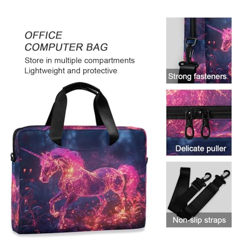 Bolso para portátil 15.6'' rosa unicornio miniatura 6