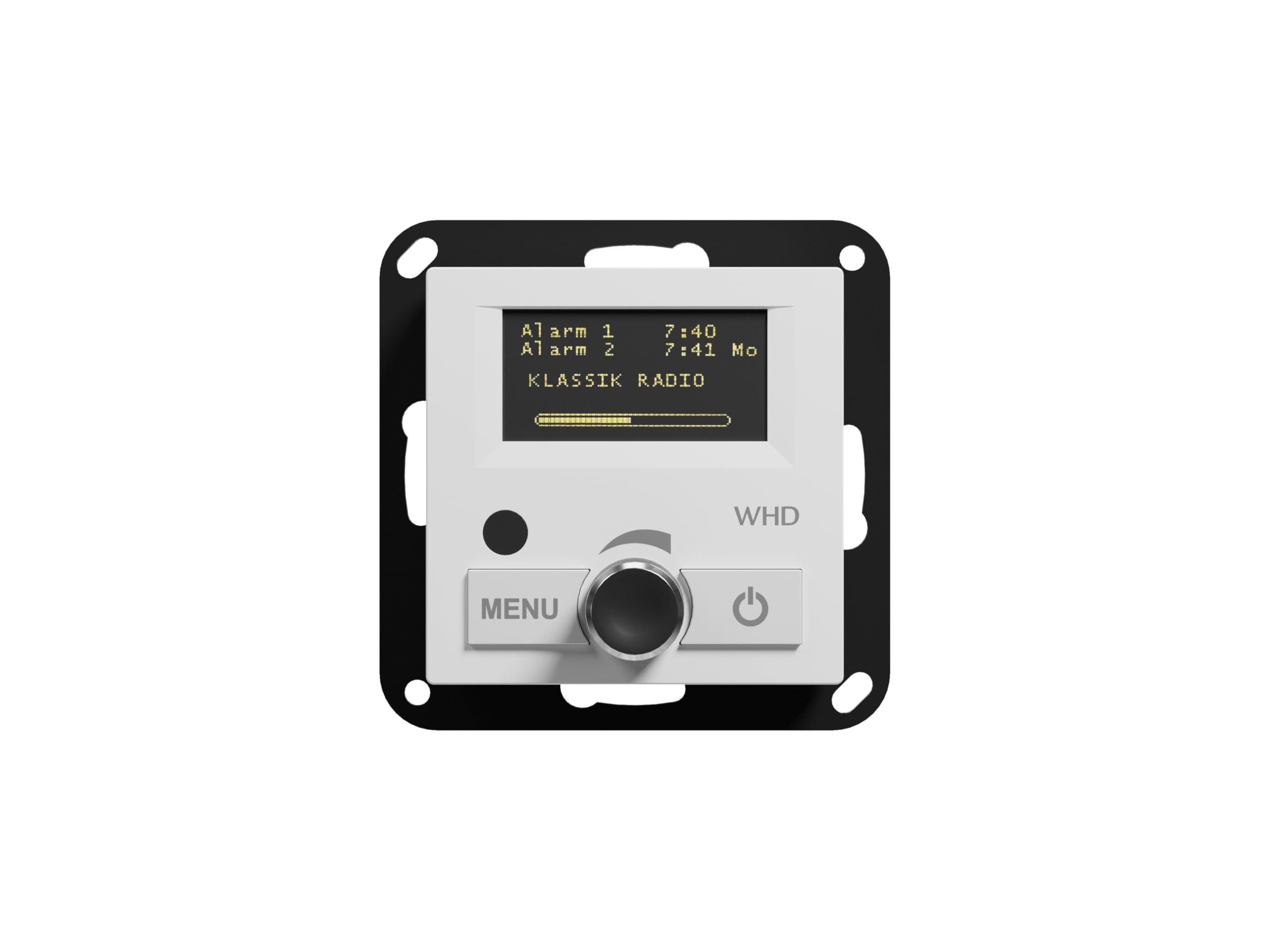 WHD DAB+ UP-Radio Set KEL 55 RC, Weiss - Unterputzradio inkl. KEL 55 Unterputz-Lautsprecher und Fernbedienung; DAB, DAB+ und UKW Empfang