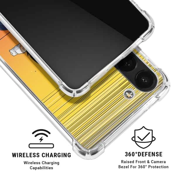 Skinit Clear Phone Case Compatible with Galaxy A13 5G - Officially Licensed Dragon Ball Z Goku & Vegeta Design