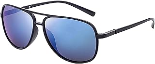 Retro Polarized Aviator Sunglasses for Men Women Tangle Free Oversized Plastic Sunglasses UV400 Protection
