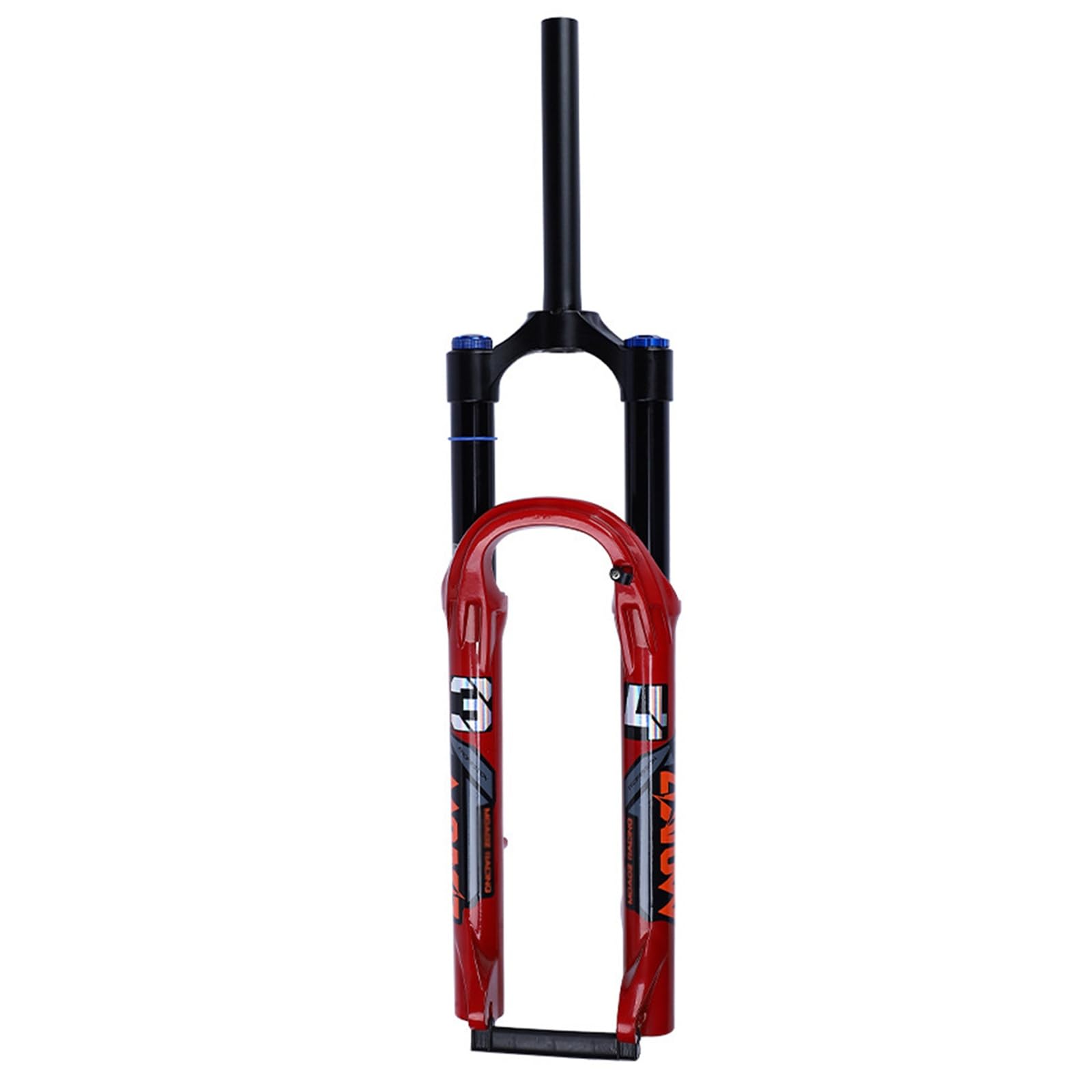 WIQUYBML 26/27.5 Inch Mountain Bike Air Suspension Fork Travel 140mm 34mm Stanchions 1 1/8 Straight/Tapered Tube QR 9mm Rebound Adjust Manual Lockout