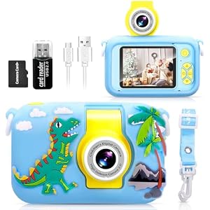 ARNSSIEN Kids Camera for 3-12 Year Old Boys/Girls with 180° Flip Lens, 2.4" Kids Selfie Digital Camera for Toddler with Video, Christmas Birthday Festival Presents for Kids,X101