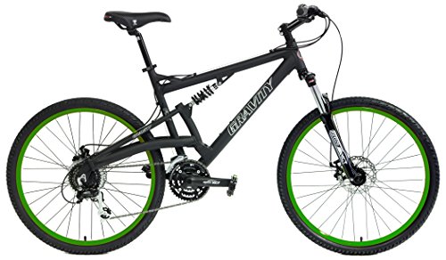 Image of Gravity FSX 2.0 Dual Full Suspension Mountain Bike Disc Brakes Acera Suntour