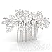 Wedding Hair Comb for Brides, Bridesmaids - Silver Crystal Bridal Hair Accessories for Women