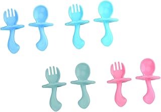 Toyvian 4 Conjuntos De Colher E Garfo Utensílios De Alimentação Do Bebê Ternos Do Bebê Talheres Para Crianças Colheres De Alimentação Para Crianças Utensílios De Alimentação Para Crianças