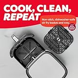 Instant Pot 4QT Vortex Plus 6-in-1 Mini Air Fryer, Custom Program Options, Crisps, Broils, Roasts, Dehydrates, Bakes, Reheats, 100+ In-App Recipes, Stainless Steel,4 Quarts