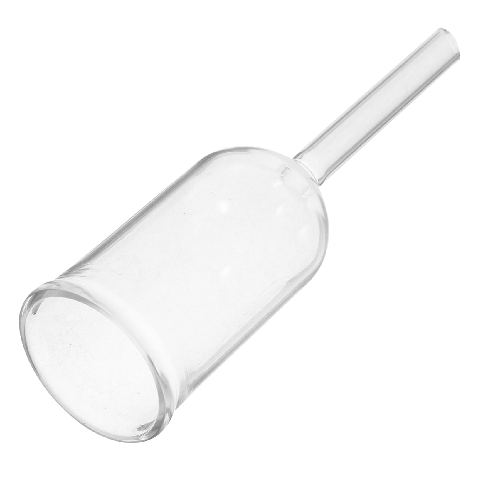 SOLUSTRE Lab Filtration Funnel Round Bottom Glass Scientific Funnel for Students Teachers