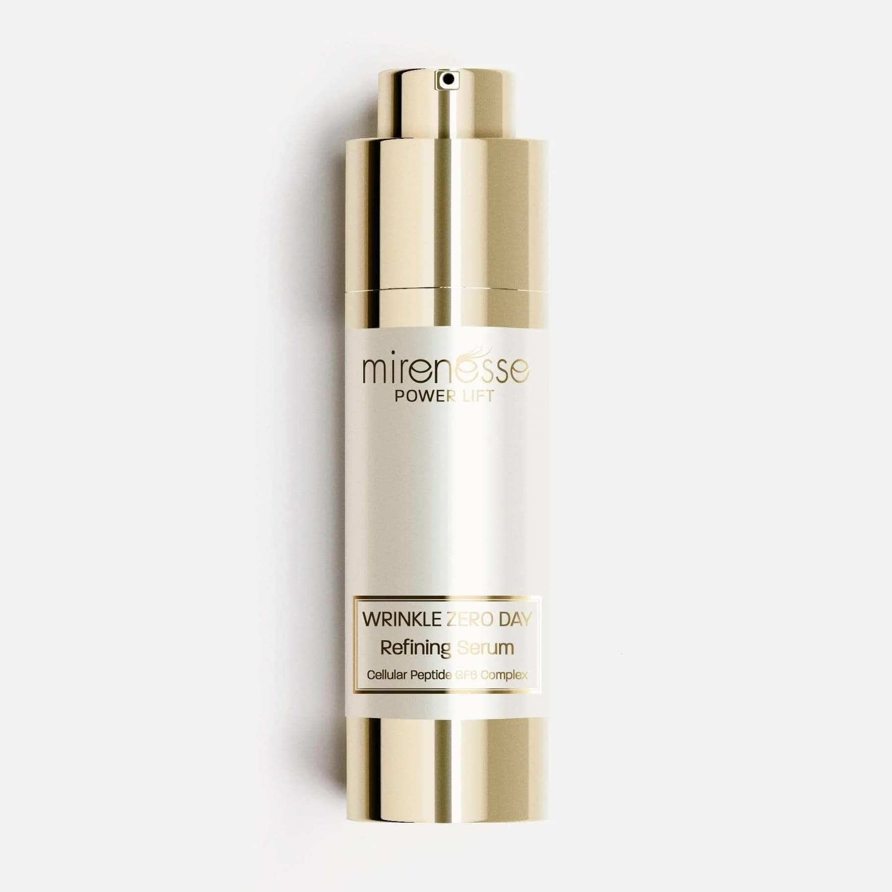 Mirenesse Power Lift Wrinkle Zero Day Refining Serum, Smooths & Firms Lines, Brightens Skin Texture, Repairs with Peptide Growth, Vegan & Toxin Free, 1oz