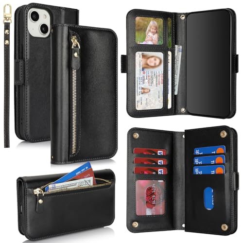 Housse pour iPhone 14 Plus portefeuille idéal pour vos sorties sans sac