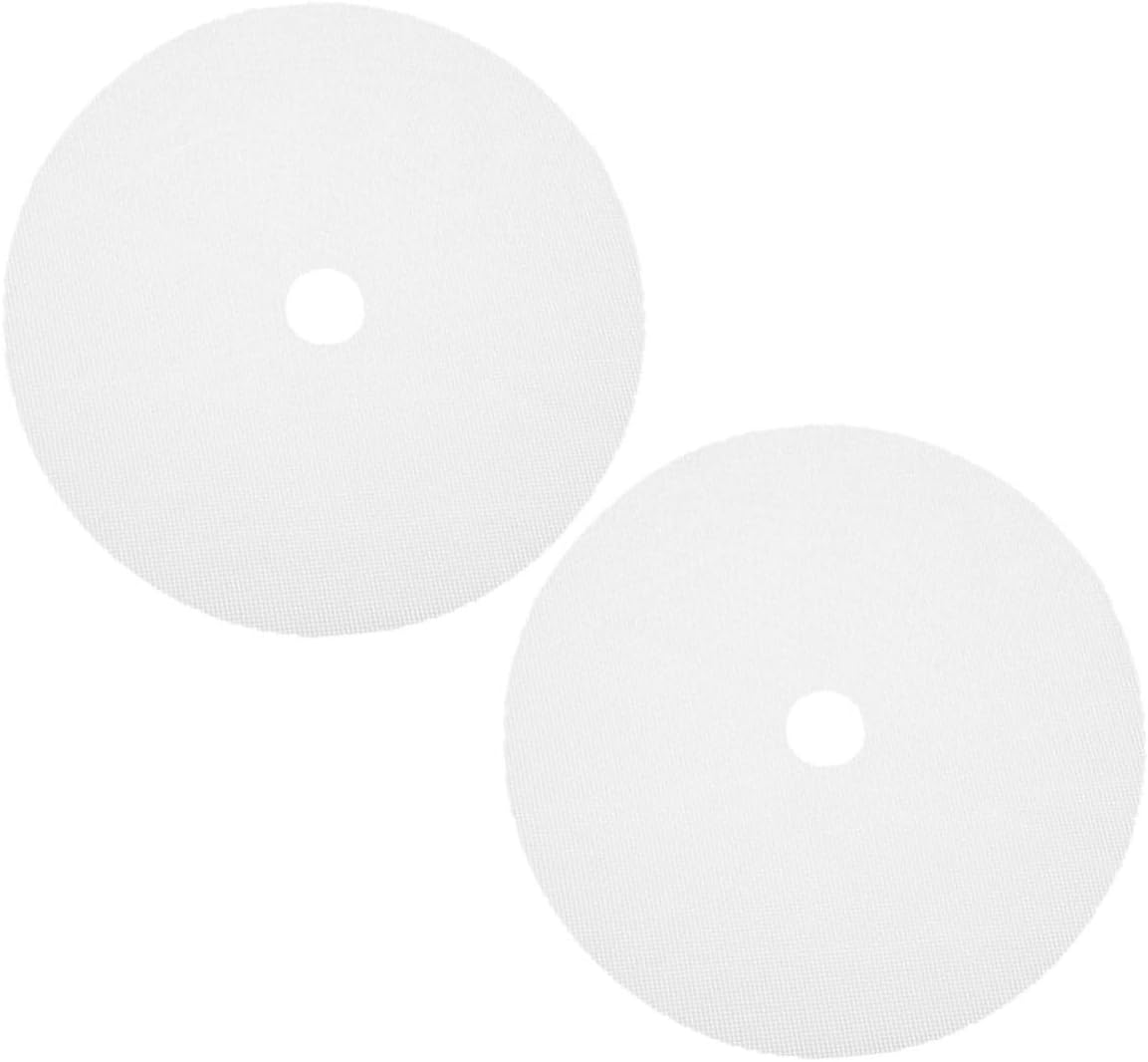 ULTECHNOVO 10pcs Round Silicone Dehydrator Sheets Non-stick Fruit Drying Mats Reusable Silicone Trays for Food Dehydration for Fruits Vegetables
