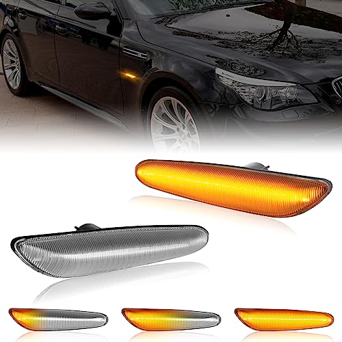 🚗【Canbus Design & 100% Senza Errori】 Indicatori di direzione dinamici con controller CAN bus integrato per evitare codici di errore OBC. Il materiale impermeabile è utilizzato per tutti i tipi di maltempo.
