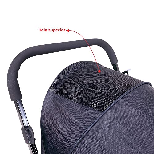 Carrinho de passeio para Pet, animal de estimação, cachorro, cão, gato de médio porte até 20 Kg