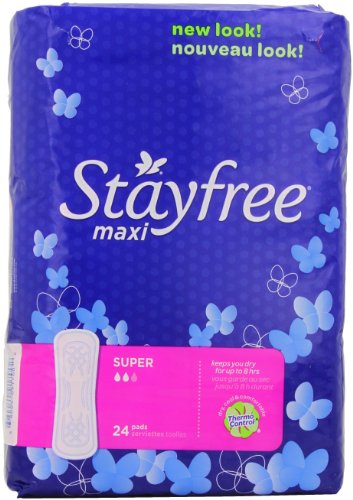 Stayfree Super Maxi Pads, 24 Count (Pack Of 2) #TOP1