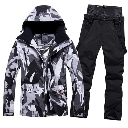 Ensemble de ski homme noir taille M avec pantalon coupe-vent