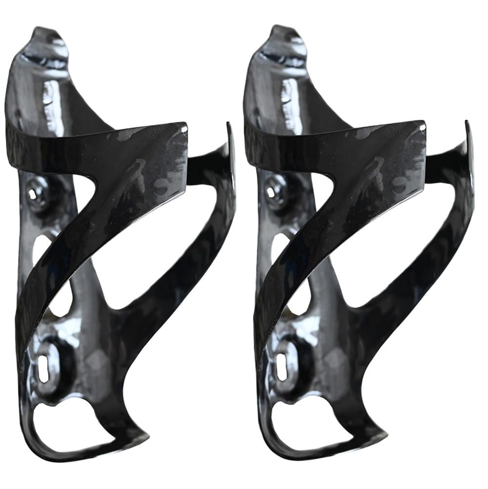 Portabidon Bicicleta Portabotellas de Fibra Carbono for Bicicleta, portabotellas for montaña o Carretera, Ultraligero, Mate/Brillante(UD Gloss 2pcs)