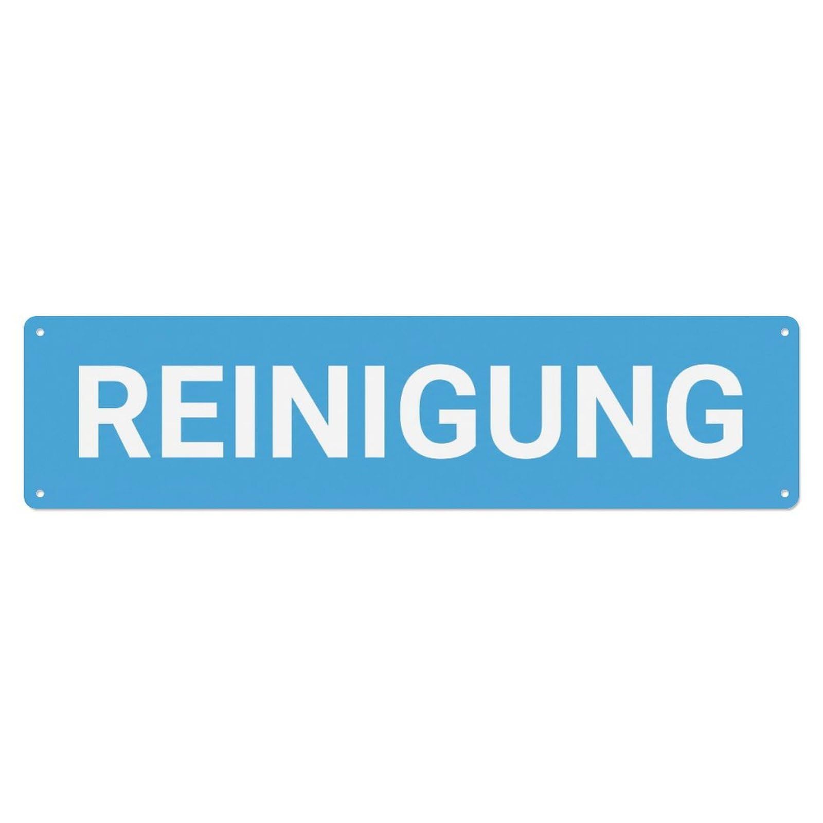 Metal Tin Sign Reinigung Cleaning Service Area