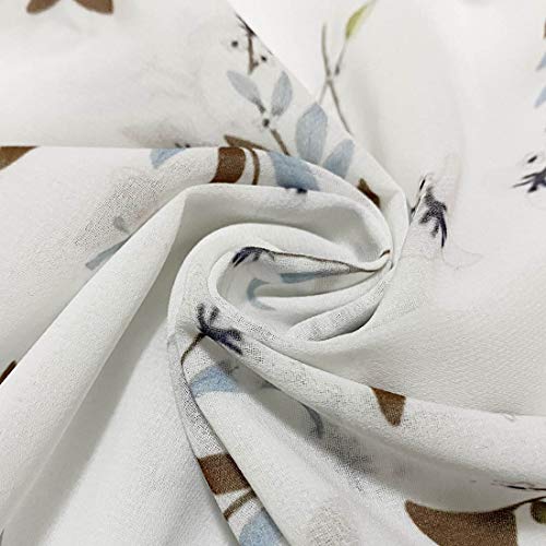 Image of FINOCEANS Womens Floral Chiffon Kimono Cardigans Loose Beach Cover Up Half Sleeve Tops