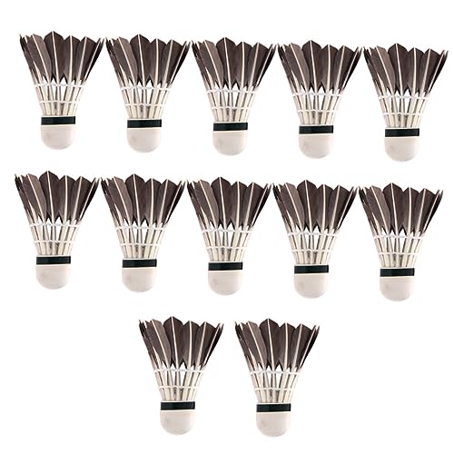 CORHAD 12 Badminton Birdie Shuttlecocks Training High Shuttlecocks Ideal for Trainers Amateurs and Beginners