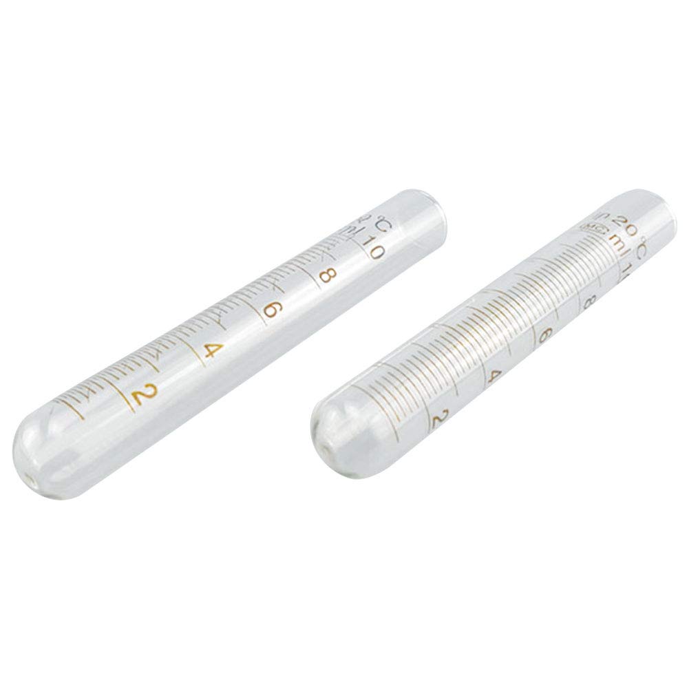 Amazon | Tansoole ガラス試験管 丸底 5ml 目盛り付き 試験