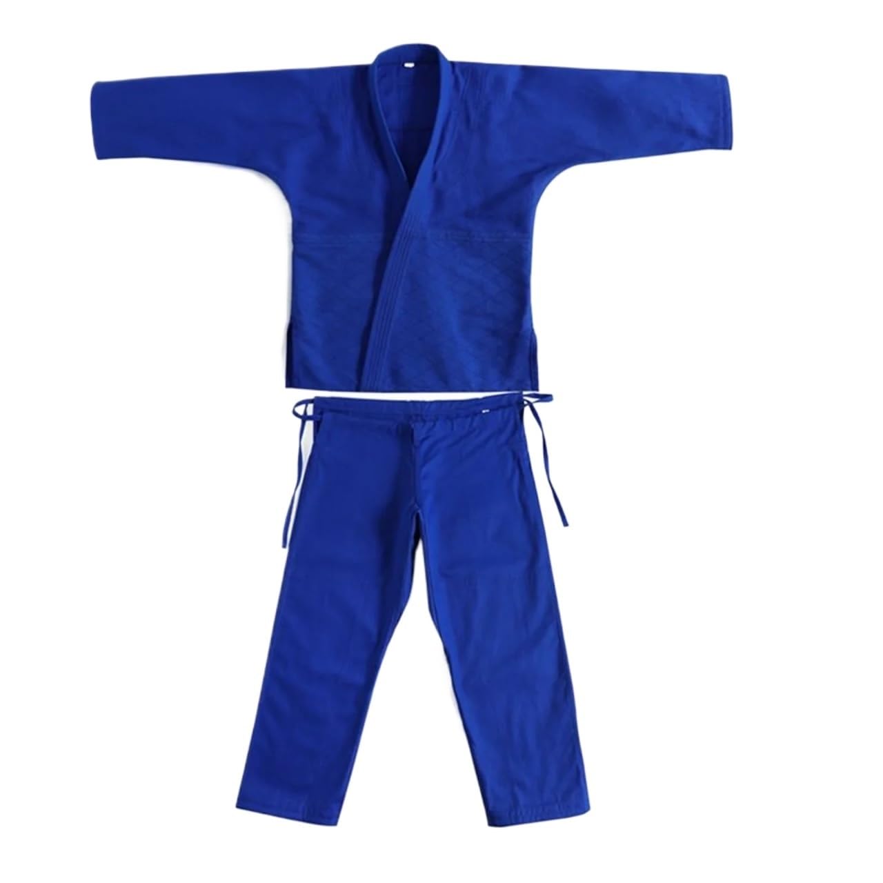 Kimono Jiu Jitsu Trajes de Judo, Uniforme de Jujutsu brasileño Azul y Blanco, Traje de Entrenamiento de Judo for Adultos, Conjunto de Camisa y Pantalones de Karate de Taekwondo para Hombres