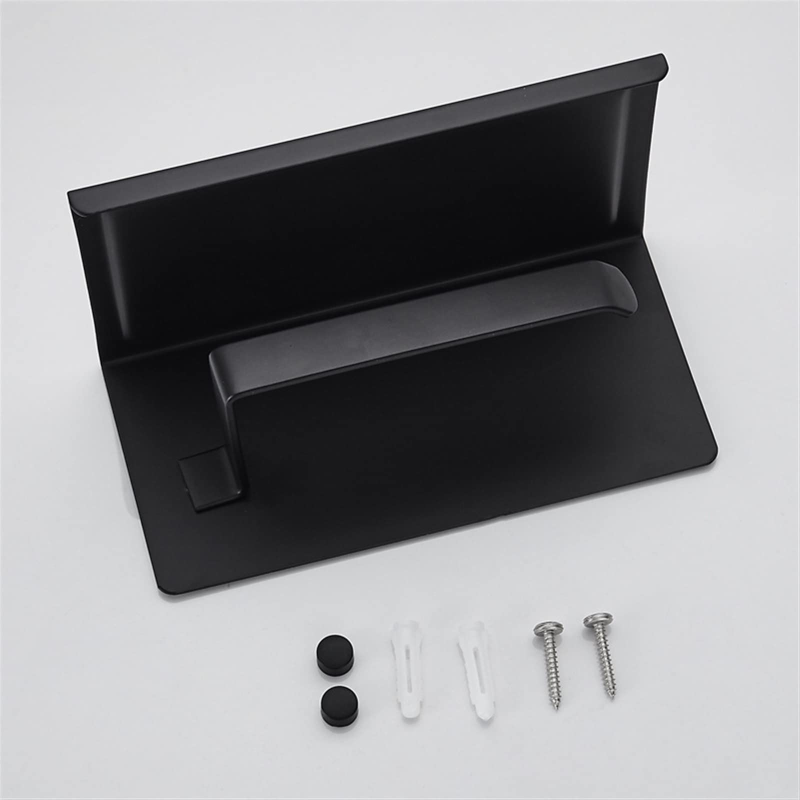 Stały uchwyt na papier toaletowy, Toilet Paper Holder Black 304 Stainless Steel 1PC