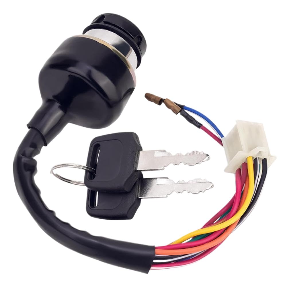 Door Lock Plug Ignition Key Switch 9 Pin with 2 Wires Compatible with AX100 125cc 150cc 250cc 300cc 100