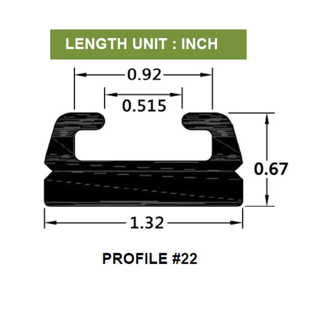 SPI, 42-16, Pair of Black Snowmobile Slides Rail Wearstrips Hyfax for Polaris 56