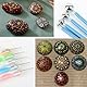 TIMESETL 30 Stück Mandala Dotting Tool Set, Mandala Rock Punktierungs Werkzeug, Dot Painting Werkzeug, Schablone, Palette, Punktierstifte, Acrylstäbe, für Painting Stones, Nail Art Dotting Tools