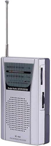 Miniatura 8 de Mini radio, receptor portátil FMAM World Radio, radio con altavoz integrado, radio estéreo de tamaño ligero y portátil, mini radio universal