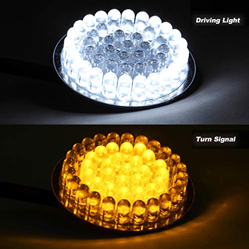 PBYMT Turn Signal Light LED Bulb 1157 Front Rear Running Tail Light 2 Inches Bullet Style Compatible for Harley Touring Road King Street Electra Glide 1986-2020