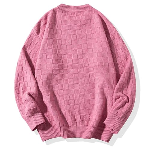 Men Sweaters Crew Neck Long Sleeve Sweaters Regular Fit Pullover Sweater Cable Knit Pullover Fashion Warm Winter Tops3