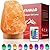FANHAO Himalayan Salt Lamp 16 Colors, Natural Crystal Salt Rock Lamp Hand Carved Night Lights, USB Salt Crystal Lamp Remote Control for Meditation, Home Décor & Gifts