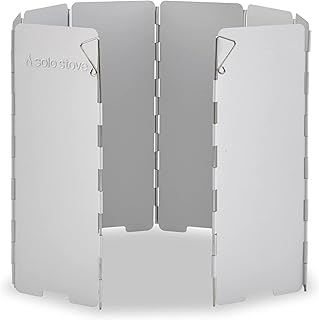 Solo Stove Solo Aluminum Windscreen: for Use and Other Backpacking Stoves, Camping Stoves, Butane Stoves, Alcohol Stoves